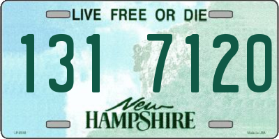 NH license plate 1317120