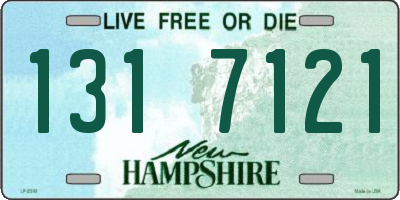 NH license plate 1317121
