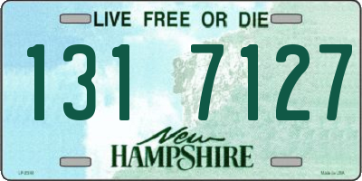 NH license plate 1317127