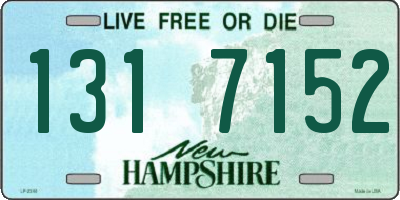 NH license plate 1317152