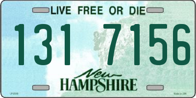 NH license plate 1317156