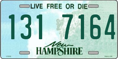 NH license plate 1317164