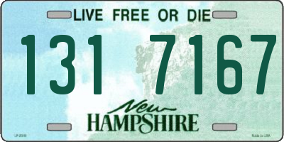 NH license plate 1317167