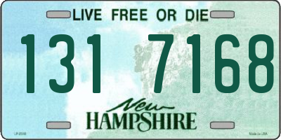 NH license plate 1317168