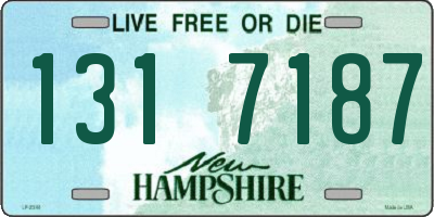 NH license plate 1317187