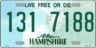NH license plate 1317188