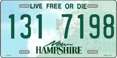 NH license plate 1317198
