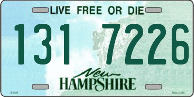 NH license plate 1317226
