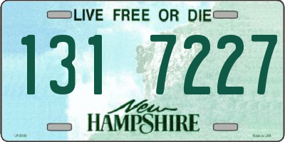 NH license plate 1317227