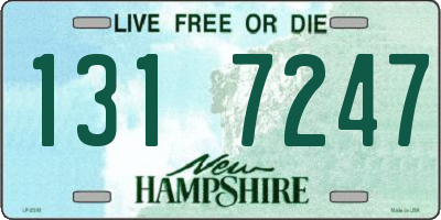 NH license plate 1317247