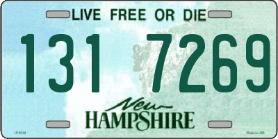 NH license plate 1317269