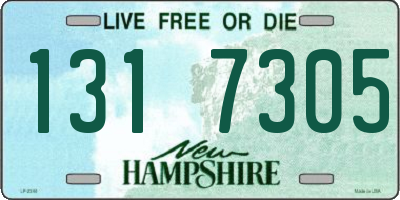 NH license plate 1317305