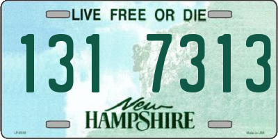 NH license plate 1317313