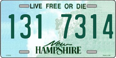 NH license plate 1317314