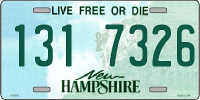NH license plate 1317326