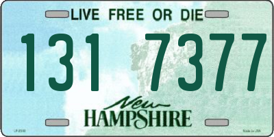 NH license plate 1317377