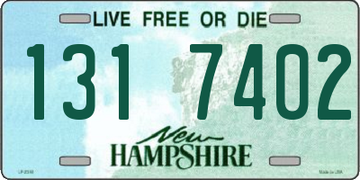NH license plate 1317402