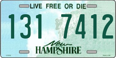NH license plate 1317412