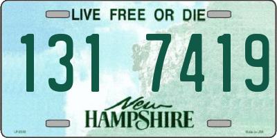 NH license plate 1317419