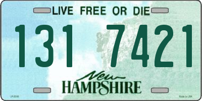 NH license plate 1317421