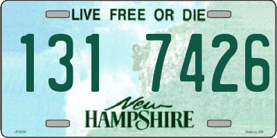 NH license plate 1317426