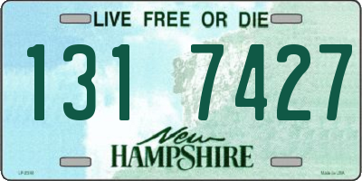 NH license plate 1317427