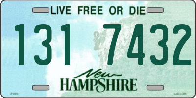 NH license plate 1317432