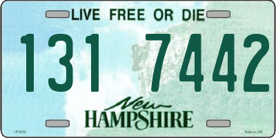 NH license plate 1317442