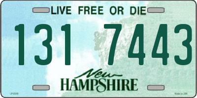 NH license plate 1317443
