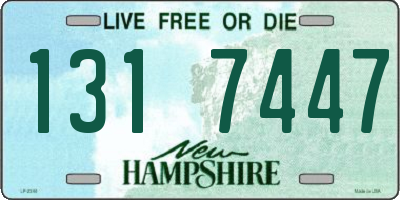 NH license plate 1317447