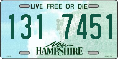 NH license plate 1317451