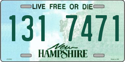 NH license plate 1317471