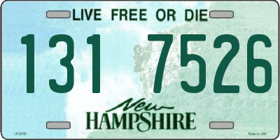 NH license plate 1317526
