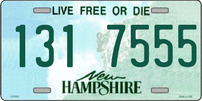 NH license plate 1317555