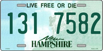 NH license plate 1317582
