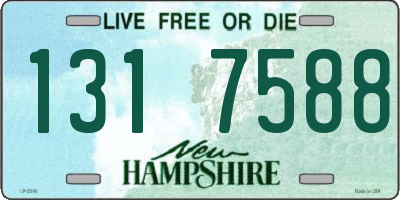 NH license plate 1317588