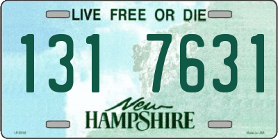 NH license plate 1317631