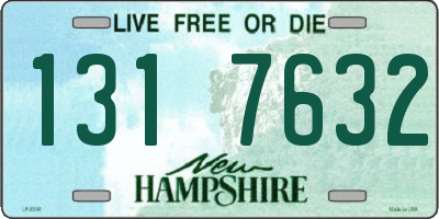 NH license plate 1317632