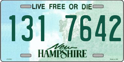 NH license plate 1317642