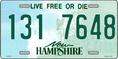 NH license plate 1317648