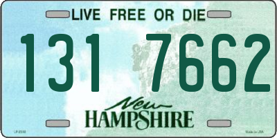 NH license plate 1317662