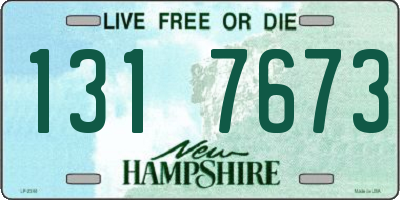 NH license plate 1317673