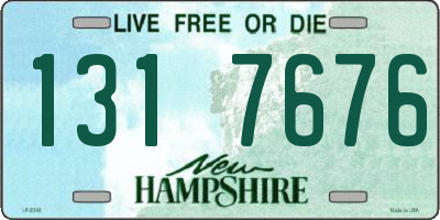 NH license plate 1317676