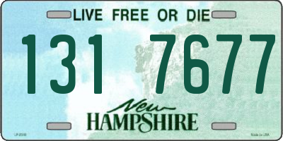 NH license plate 1317677