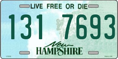 NH license plate 1317693