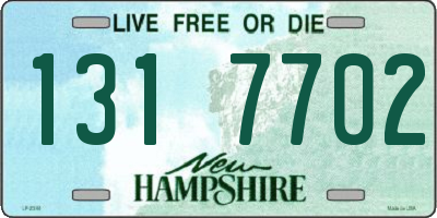 NH license plate 1317702