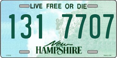 NH license plate 1317707
