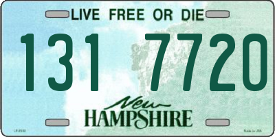 NH license plate 1317720