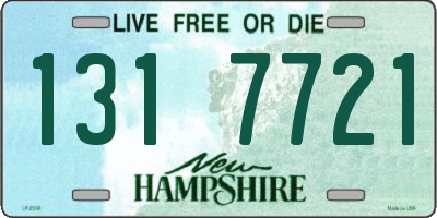 NH license plate 1317721
