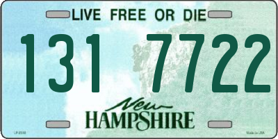 NH license plate 1317722
